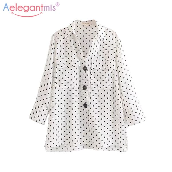 aelegantmis женщины лето повседневная dot print шифон блузка элегантный отложным воротником блузки с длинным рукавом женская мода топы рубаш, White
aelegantmis женщины лето повседневная dot print шифон блузка элегантный отложным воротником блузки с длинным рукавом женская мода топы рубаш, White