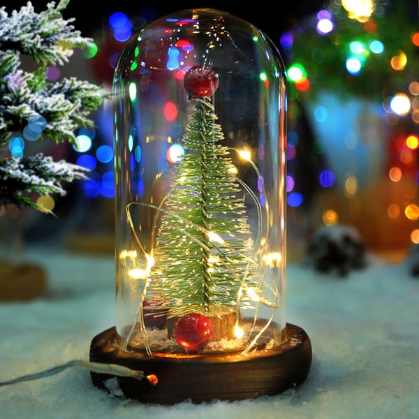 mini christmas tree in glass with led lights ornaments decoration for home party rt99
mini christmas tree in glass with led lights ornaments decoration for home party rt99
