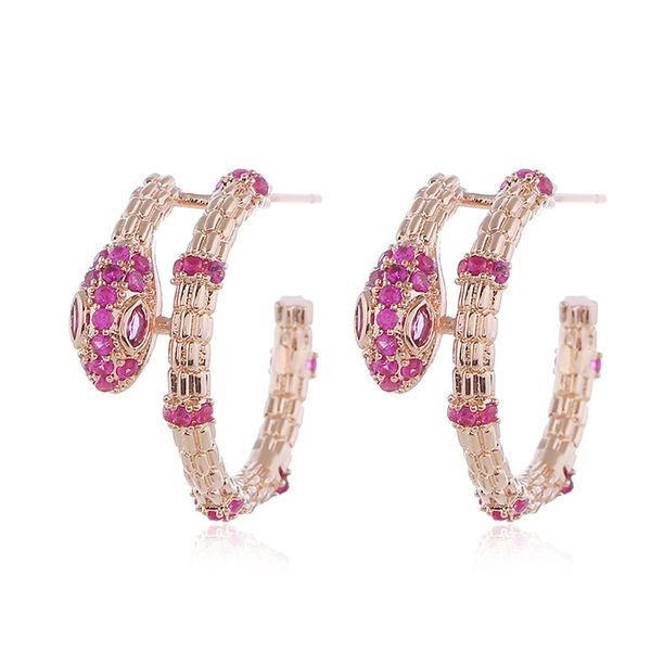 personalized new exaggerated set with white stone s925 fashionable retro simple snake earrings, Golden;silver
personalized new exaggerated set with white stone s925 fashionable retro simple snake earrings, Golden;silver