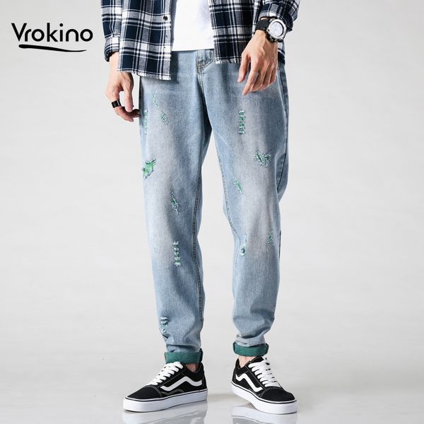 2020 New Men's Fashion Jeans Ripped Loose Men's Jeans Loose Street Brand Clothing Hip Hop 5 Styles, Blue
2020 New Men's Fashion Jeans Ripped Loose Men's Jeans Loose Street Brand Clothing Hip Hop 5 Styles, Blue