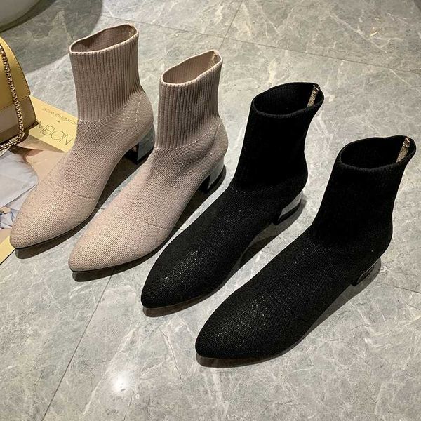 2020 new spring autumn fashion women's single boots high-heeled high-quality fabric pointed personal daily women's shoes u23-93, Black
2020 new spring autumn fashion women's single boots high-heeled high-quality fabric pointed personal daily women's shoes u23-93, Black