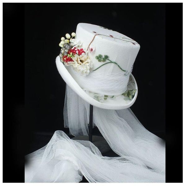 100% wool women wedding hat white steampunk hat ivory lady rhinestone gala flower party 4size, Blue;gray
100% wool women wedding hat white steampunk hat ivory lady rhinestone gala flower party 4size, Blue;gray