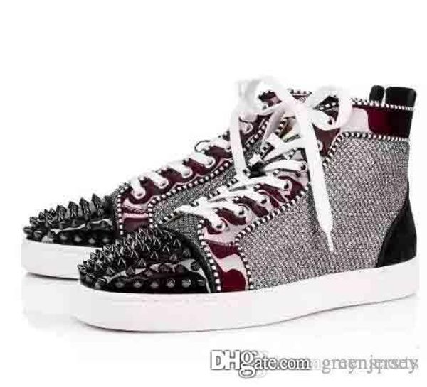 new arrive men sneakers red bottom shoes brand designer high cut spikes orlato men's flat walking party dress shoes trainers 35-46, Black
new arrive men sneakers red bottom shoes brand designer high cut spikes orlato men's flat walking party dress shoes trainers 35-46, Black