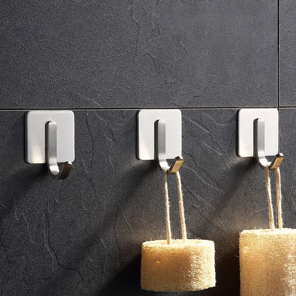 4pcs/lot bathroom 3m self adhesive stainless steel hooks for hanging wall hanger key bag clothes coat holder kitchen towel hook
4pcs/lot bathroom 3m self adhesive stainless steel hooks for hanging wall hanger key bag clothes coat holder kitchen towel hook
