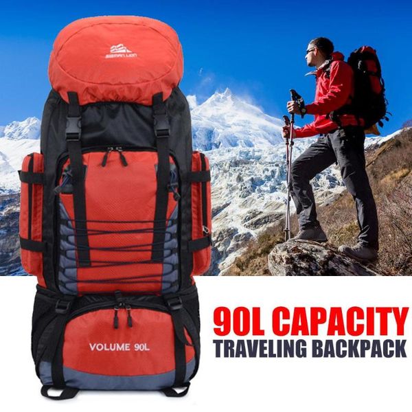 mountaineering backpack practical durable 90l nylon 7.3cm high capacity picnic accessorie backpack outdoors
mountaineering backpack practical durable 90l nylon 7.3cm high capacity picnic accessorie backpack outdoors