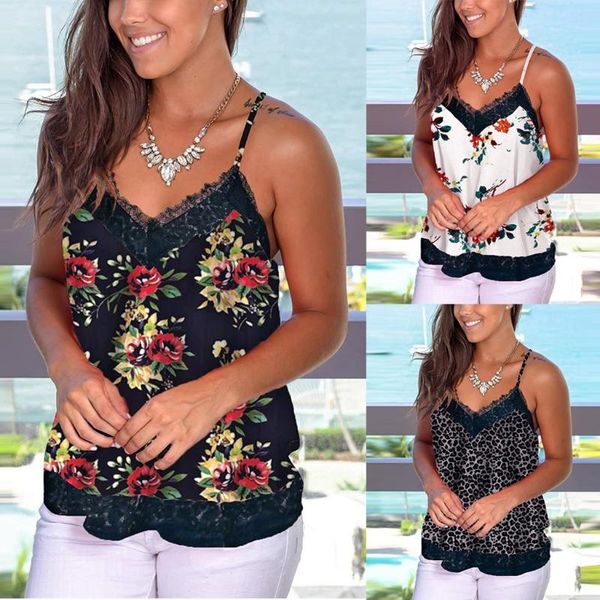 lace vest leopard sleeveless tank for women casual floral tank camis summer clothes drop ship, White
lace vest leopard sleeveless tank for women casual floral tank camis summer clothes drop ship, White