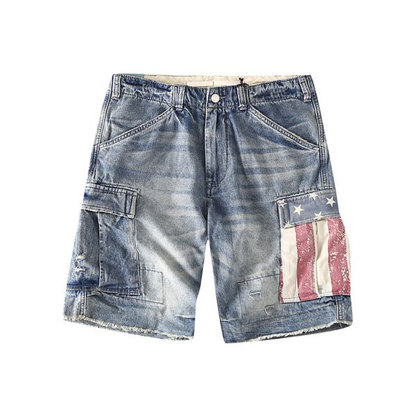 moruancle люди vintage омывается короткие джинсы моды ретро карго denim шорты с карманами на несколько american flag отпечатано рваные шорты, Blue
moruancle люди vintage омывается короткие джинсы моды ретро карго denim шорты с карманами на несколько american flag отпечатано рваные шорты, Blue
