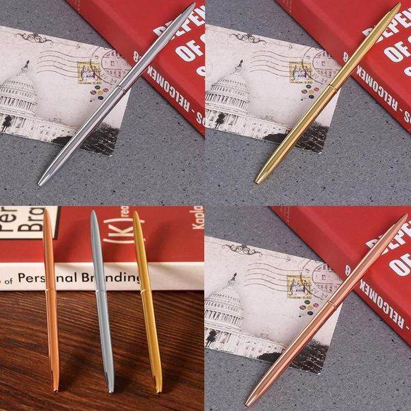 0.7mm slender metal ballpoint pen smooth black ink stationery balpennen students canetas criativa supplies school w3r1, Blue;orange
0.7mm slender metal ballpoint pen smooth black ink stationery balpennen students canetas criativa supplies school w3r1, Blue;orange