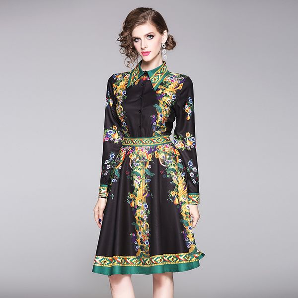 luxury elegant print black shirt dress plus size women spring autumn winter fashion slim party prom long sleeve ladies runway dresses, Black;gray
luxury elegant print black shirt dress plus size women spring autumn winter fashion slim party prom long sleeve ladies runway dresses, Black;gray