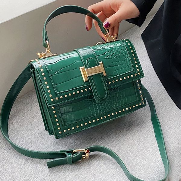 2020 новой мода женщины сумки плеча заклепки крокодил зеленый crossbody сумка лоскут женщины посланник сумки малый кошелек
2020 новой мода женщины сумки плеча заклепки крокодил зеленый crossbody сумка лоскут женщины посланник сумки малый кошелек