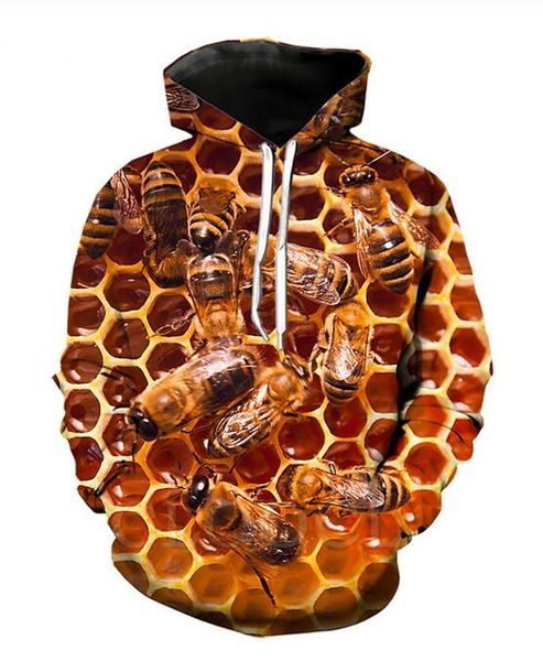 new arrive hip hop style classic hive bee 3d print men women fashion hoodies rg086, Black
new arrive hip hop style classic hive bee 3d print men women fashion hoodies rg086, Black