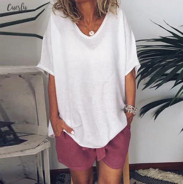 plus size summer fashion solid thin cotton linen blouse loose tee women short sleeve shirt blusas femininas pullover, White
plus size summer fashion solid thin cotton linen blouse loose tee women short sleeve shirt blusas femininas pullover, White