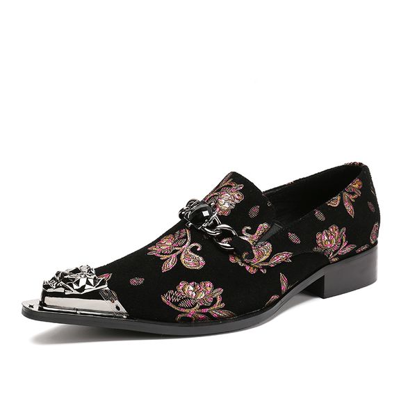 dress shoes mens floral printed fashion crystal male metal pointed toe genuine leather office party banquet black footwear
dress shoes mens floral printed fashion crystal male metal pointed toe genuine leather office party banquet black footwear