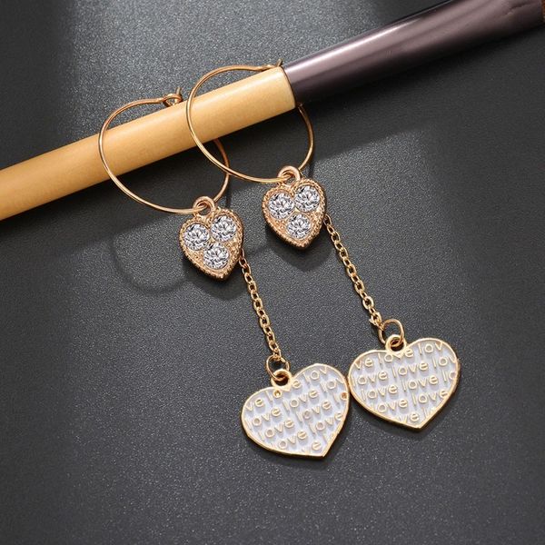 elegant shinning rhinestone letters heart dangle earrings fashion jewelry trendy wedding earrings long, Silver
elegant shinning rhinestone letters heart dangle earrings fashion jewelry trendy wedding earrings long, Silver