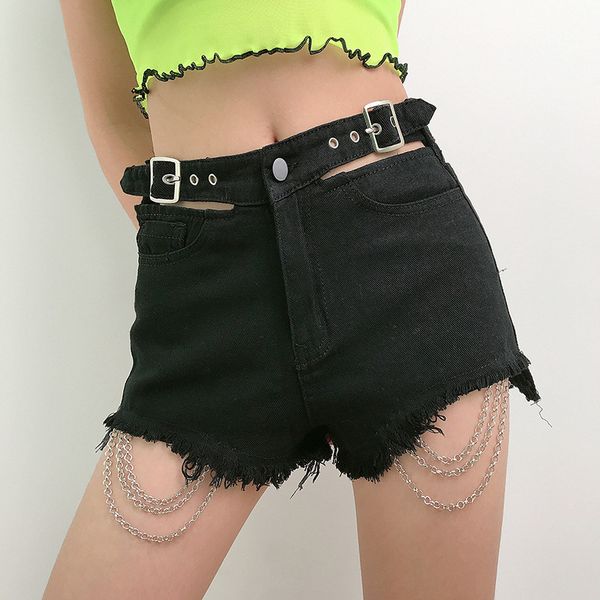 vintage gothic hole chain shorts women aesthetic spring summer 2020 new harajuku female shorts grunge punk hip hop jeans, White;black
vintage gothic hole chain shorts women aesthetic spring summer 2020 new harajuku female shorts grunge punk hip hop jeans, White;black