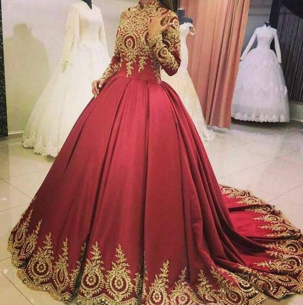 elegant mulsim burgundy wedding dresses long sleeve high neck applique plus size saudi arabia dubai african bridal gowns ball formal custom, White
elegant mulsim burgundy wedding dresses long sleeve high neck applique plus size saudi arabia dubai african bridal gowns ball formal custom, White