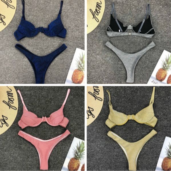 hirigin women sparkle 2pcs padded beahwear bathing clothing fashion summer ladies glitter beach style bra and briefs set, Gray
hirigin women sparkle 2pcs padded beahwear bathing clothing fashion summer ladies glitter beach style bra and briefs set, Gray