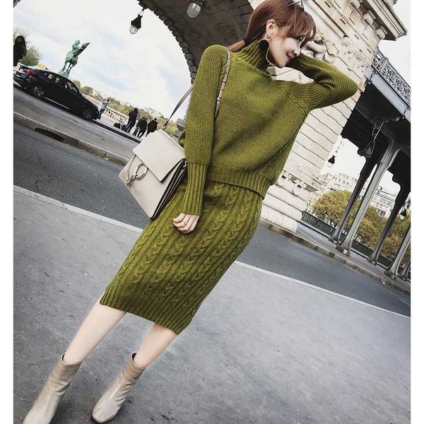 lady runway knitting skirt suit twist knitted 2 piece set women long sleeve turtleneck pullover sweater split pencil skirt set, White
lady runway knitting skirt suit twist knitted 2 piece set women long sleeve turtleneck pullover sweater split pencil skirt set, White