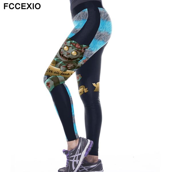 women's alice in leggings wonderland cheshire cat 3d print legins workout pants elastic waist band push up slim fitness legging, Black
women's alice in leggings wonderland cheshire cat 3d print legins workout pants elastic waist band push up slim fitness legging, Black