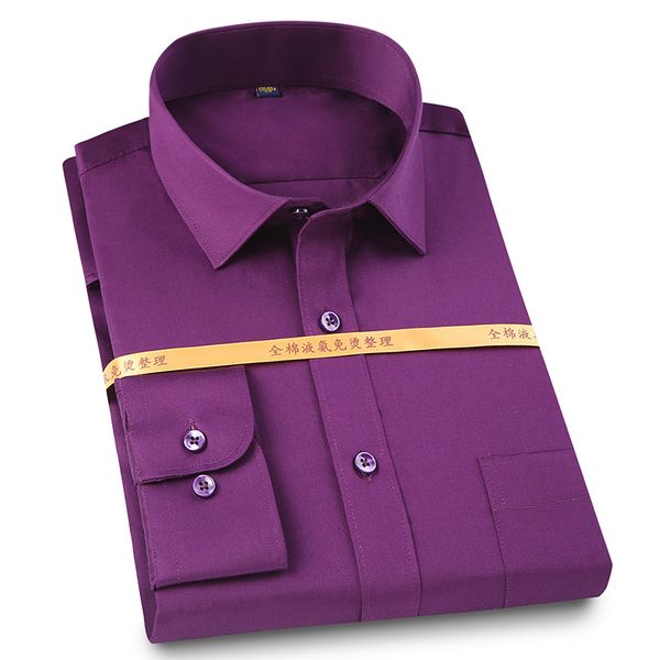 men's dress shirts 100% cotton long sleeve mercerized men shirt easy care non-iron male social formal casual, White;black
men's dress shirts 100% cotton long sleeve mercerized men shirt easy care non-iron male social formal casual, White;black