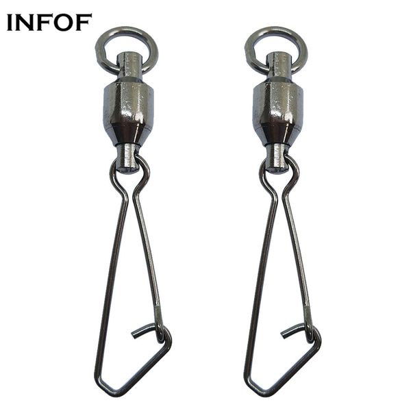 infof brand 500pcs/lot f4003 ball bearing swivels with hooked snap carp fishing tackle bass fishing swivels ice fishing connector
infof brand 500pcs/lot f4003 ball bearing swivels with hooked snap carp fishing tackle bass fishing swivels ice fishing connector