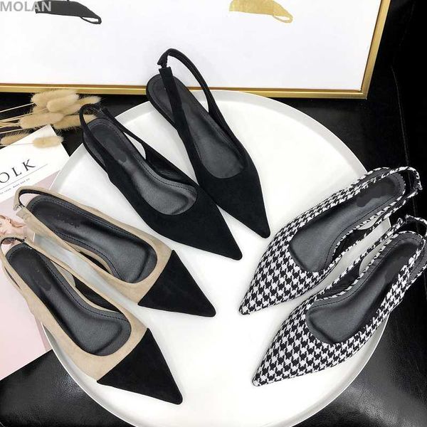 molan designers 2019 new fashion elegant gingham mix colors lady sandals back strap female pointed flock shoes casual, Black
molan designers 2019 new fashion elegant gingham mix colors lady sandals back strap female pointed flock shoes casual, Black