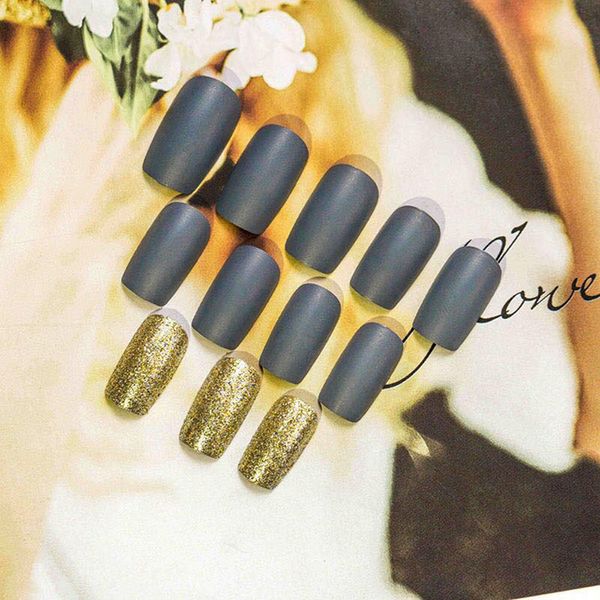 full cover false nails with fashion designs 24 pcs/set artificial fake nails press on short natural tips, Red;gold
full cover false nails with fashion designs 24 pcs/set artificial fake nails press on short natural tips, Red;gold