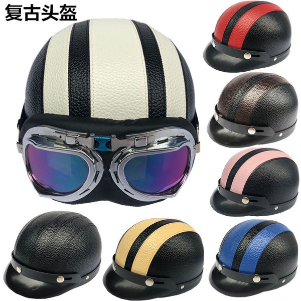 motorcycle helmet leather style vintage motorcycle open face retro half helmet cruise chopper biker pilot dot
motorcycle helmet leather style vintage motorcycle open face retro half helmet cruise chopper biker pilot dot