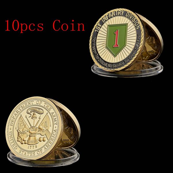 10pcs 1775 us liberty craft department of army 1st infantry division souvenir challenge coin usa w/ capsule protection
10pcs 1775 us liberty craft department of army 1st infantry division souvenir challenge coin usa w/ capsule protection