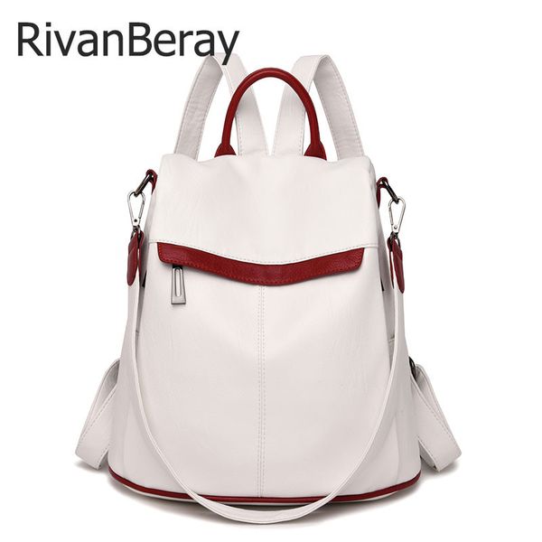 new anti-theft women backpack 3-in-1 soft leather shoulder bags for women large capacity school travel books bag ladies mochila
new anti-theft women backpack 3-in-1 soft leather shoulder bags for women large capacity school travel books bag ladies mochila