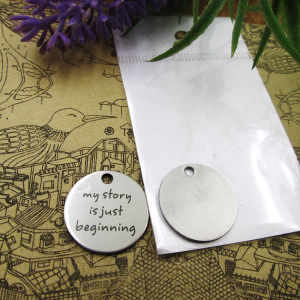 40pcs--"my story is just beginning"stainless steel charms more style for choosing diy charms pendants for necklace, Bronze;silver
40pcs--"my story is just beginning"stainless steel charms more style for choosing diy charms pendants for necklace, Bronze;silver