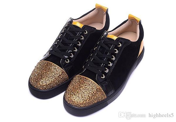 2019 brand designer luxury mens red bottoms shoes studded spikes low flats casual sneakers for men wedding party dress leather w070, Black
2019 brand designer luxury mens red bottoms shoes studded spikes low flats casual sneakers for men wedding party dress leather w070, Black