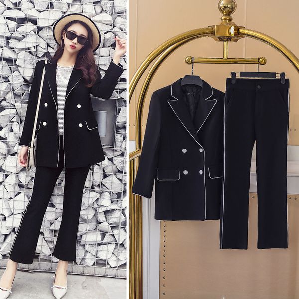 suit woman autumn small suit loose coat suit-dress 2020 pants directly loose twinset, White
suit woman autumn small suit loose coat suit-dress 2020 pants directly loose twinset, White