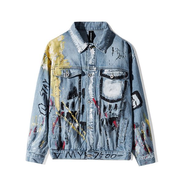 moruancle fashion men's hi street printed jean jackets streetwear painted denim trucker jacket graffiti hip hop rock outerwear, Black;brown
moruancle fashion men's hi street printed jean jackets streetwear painted denim trucker jacket graffiti hip hop rock outerwear, Black;brown