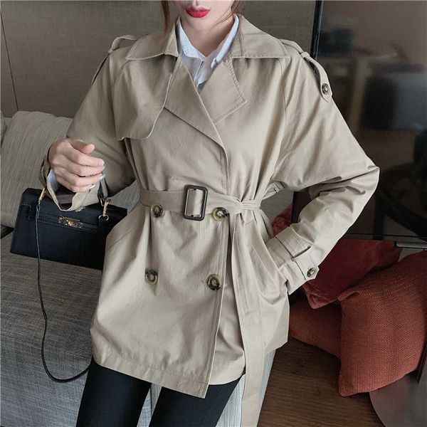 fashion girls coat spring autumn design high waist with waist sash double-breasted coat, Tan;black
fashion girls coat spring autumn design high waist with waist sash double-breasted coat, Tan;black