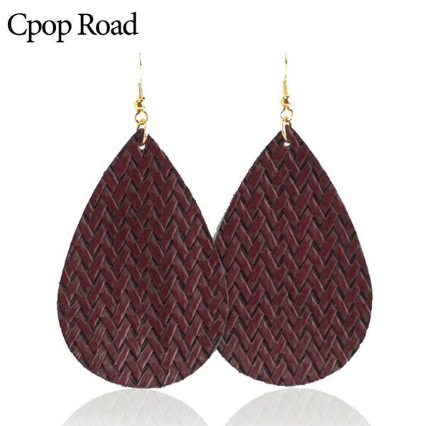 cpop плетение тиснение teardrop натуральная кожа серьги для женщин vintage sculptured себе мотаться серьги ювелирных изделий способа перевоз, Silver
cpop плетение тиснение teardrop натуральная кожа серьги для женщин vintage sculptured себе мотаться серьги ювелирных изделий способа перевоз, Silver