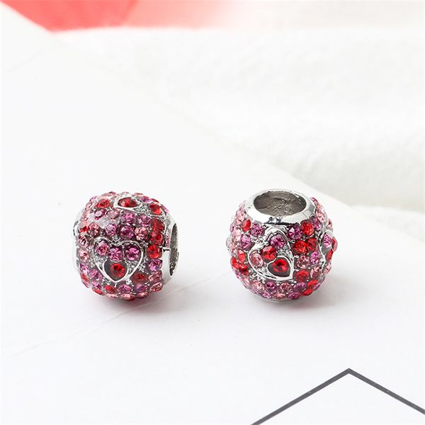 pink peach red rhinestone round alloy charm bead fashion jewelry stunning european style for diy bracelet bangle, Black
pink peach red rhinestone round alloy charm bead fashion jewelry stunning european style for diy bracelet bangle, Black