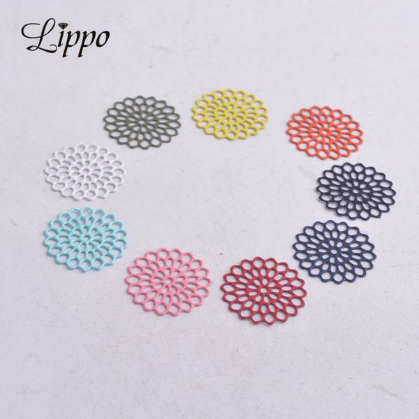 100pcs ac5221 16mm painted prints round charms hollow out flowers connector pendants, Bronze;silver
100pcs ac5221 16mm painted prints round charms hollow out flowers connector pendants, Bronze;silver