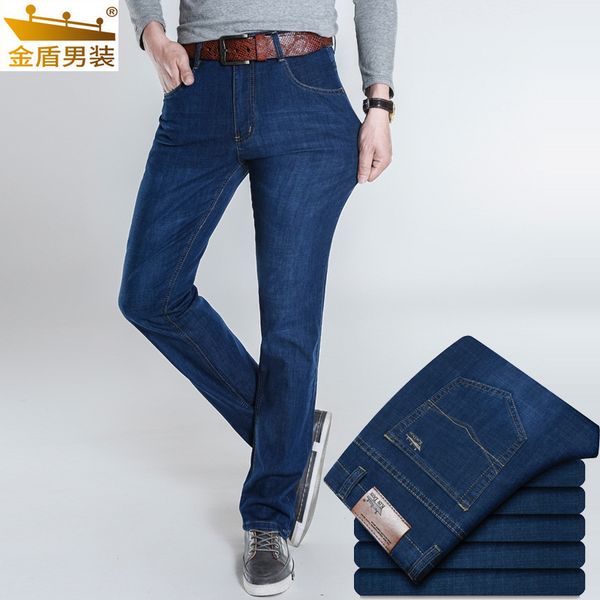 2019 men cotton straight classic jeans spring autumn male denim pants overalls designer men jeans size 28-44, Blue 
2019 men cotton straight classic jeans spring autumn male denim pants overalls designer men jeans size 28-44, Blue