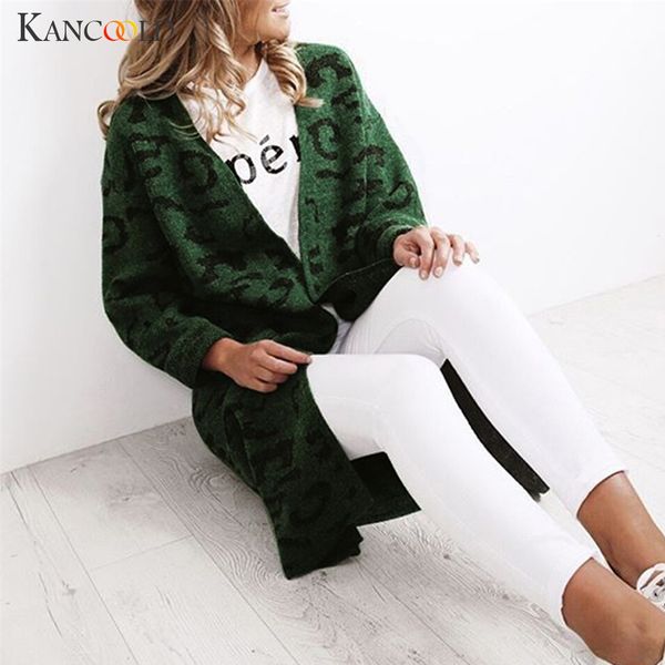 kancoold coats fashion women knitted leopard print cardigan sweater coat long sleeve new woman coats and jackets 2019jul10, Black;brown
kancoold coats fashion women knitted leopard print cardigan sweater coat long sleeve new woman coats and jackets 2019jul10, Black;brown