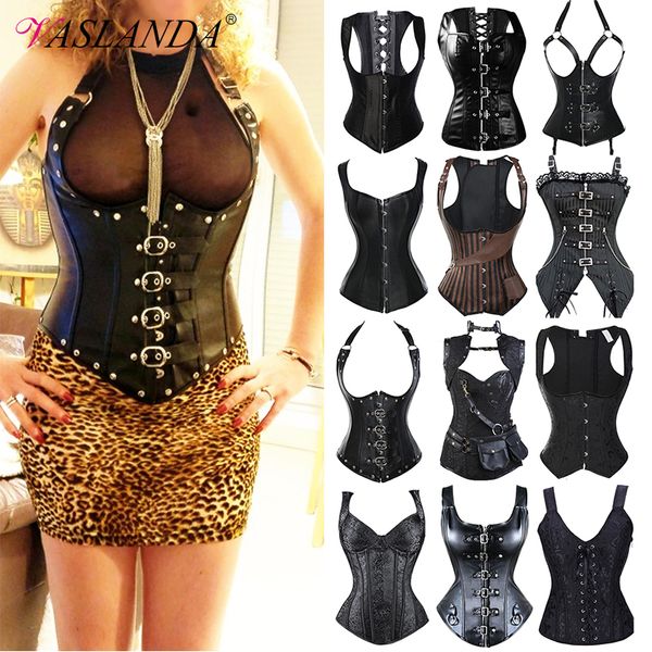 vaslanda women lace up steampunk corset underbust corselet waist cincher bustiers burlesque clothing gothic shaper, Black;white
vaslanda women lace up steampunk corset underbust corselet waist cincher bustiers burlesque clothing gothic shaper, Black;white