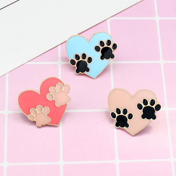 heart-shaped paw personality special brooch cartoon cute creative gift lapels denim badge blue pink, Gray
heart-shaped paw personality special brooch cartoon cute creative gift lapels denim badge blue pink, Gray
