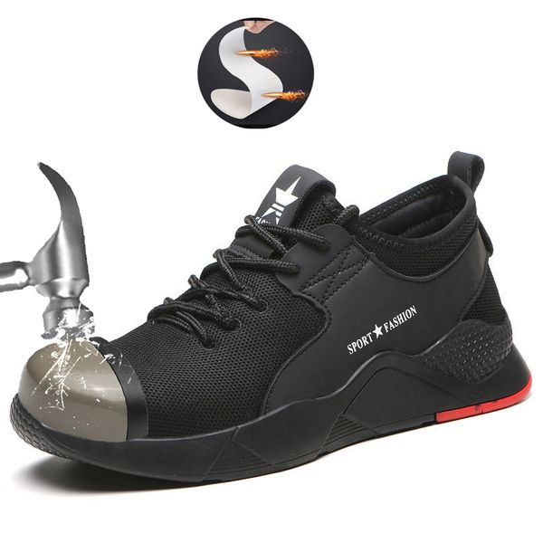 dropshipping indestructible safety shoes men women steel toe air safety boots puncture-proof work sneakers breathable shoes, Black
dropshipping indestructible safety shoes men women steel toe air safety boots puncture-proof work sneakers breathable shoes, Black