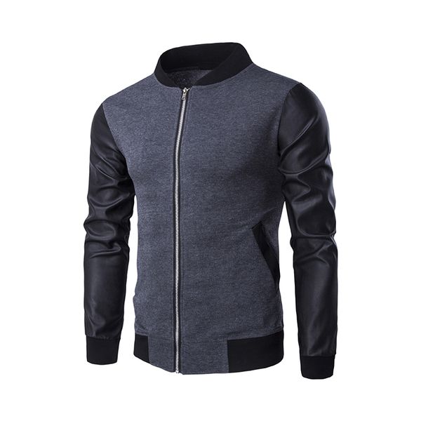 mens jackets 2019 new leather patchwork stand collar jacket spring autumn coat fashionable slim body long sleeve jacket men, Black;brown
mens jackets 2019 new leather patchwork stand collar jacket spring autumn coat fashionable slim body long sleeve jacket men, Black;brown