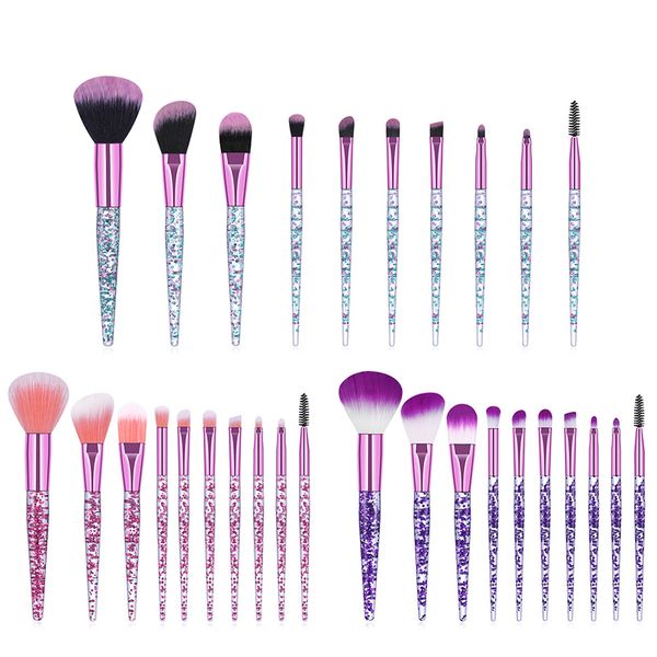 3styles 10pcs transparent glitter makeup brushes powder contou lip eye eyelash brush set beauty cosmetic tool wholesale ing
3styles 10pcs transparent glitter makeup brushes powder contou lip eye eyelash brush set beauty cosmetic tool wholesale ing