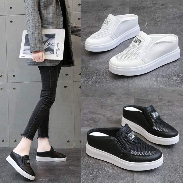 shoes round toe female footwear slip-on platform increas height casual sneaker summer dress slip on creepers slides solid, Black
shoes round toe female footwear slip-on platform increas height casual sneaker summer dress slip on creepers slides solid, Black