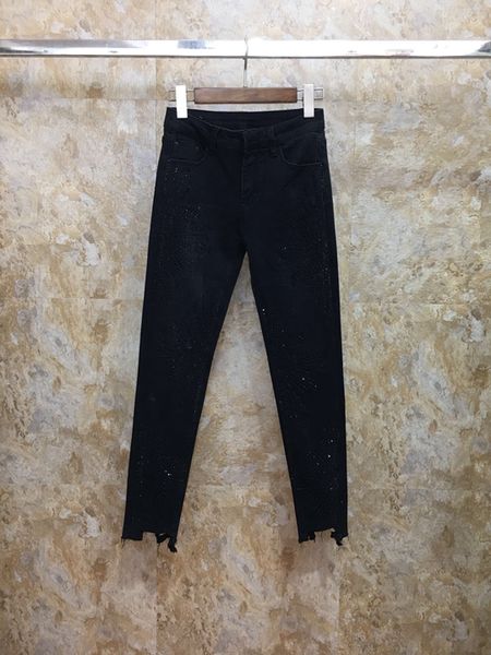 early autumn 2019 new female diamond decoration pure-colored pairs of small-legged jeans casual pants 728, Blue
early autumn 2019 new female diamond decoration pure-colored pairs of small-legged jeans casual pants 728, Blue