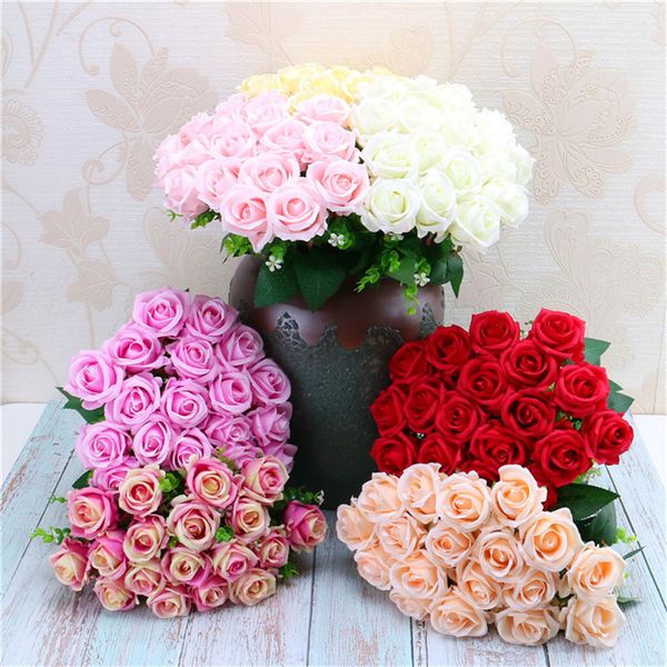18 heads 44.5cm new colorful artificial rose flowers bride bouquet home wedding decor scrapbooking diy supplies
18 heads 44.5cm new colorful artificial rose flowers bride bouquet home wedding decor scrapbooking diy supplies