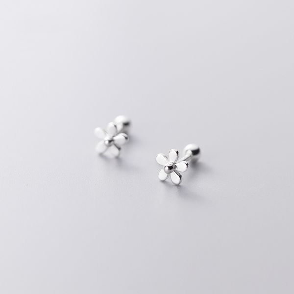 925 sterling silver color sweet cute flower bead spiral fixation stud earrings jewelry for women daughter lady gift, Golden;silver
925 sterling silver color sweet cute flower bead spiral fixation stud earrings jewelry for women daughter lady gift, Golden;silver