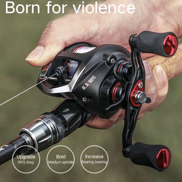 hemer baitcasting reel water drop wheel 6.3:1 fishing reel baitcasting handle fly fishing reel bait casting lake fake bait pesca
hemer baitcasting reel water drop wheel 6.3:1 fishing reel baitcasting handle fly fishing reel bait casting lake fake bait pesca